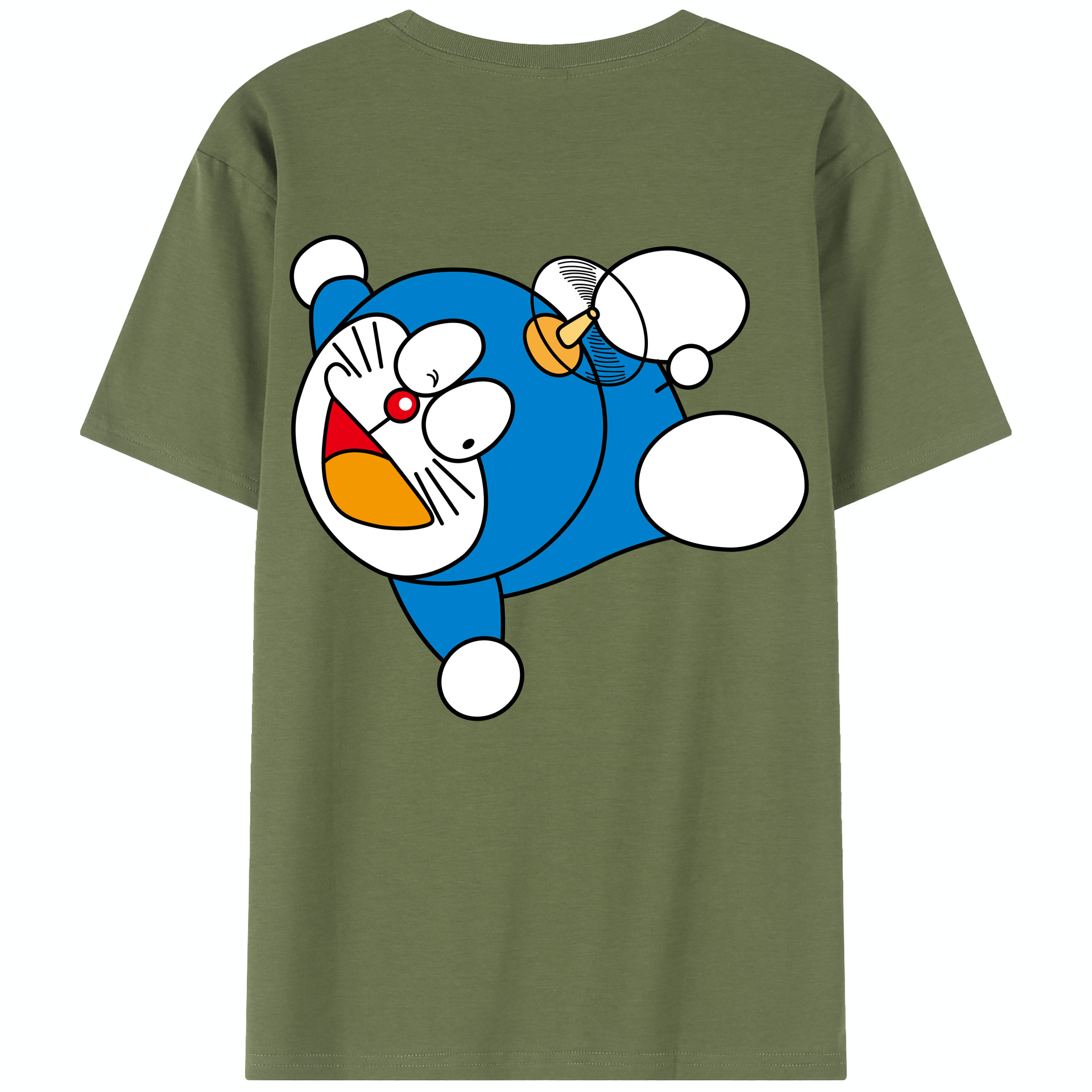 （画像用） ドラえもん Doraemon 綿100％半袖Tシャツ（背面プリント）